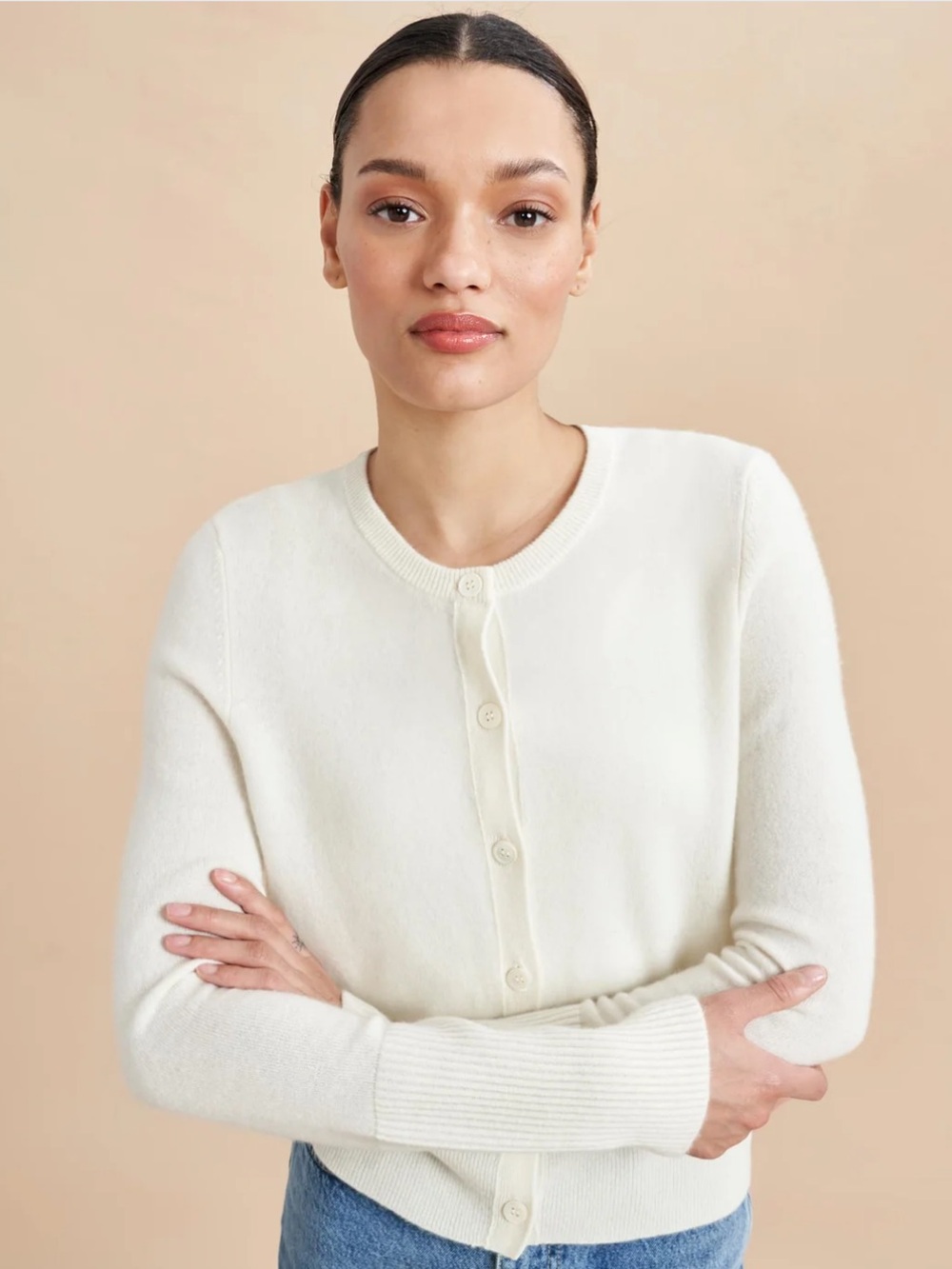 La Ligne: Solid Lean Lines Cardigan